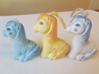 Vintage My Little Pony European Uk Ceramic Pomander Ornament Figure Bowtie 80 G1