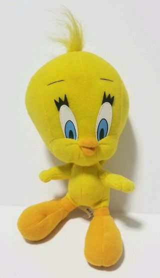 Vintage 1997 Ace Looney Tunes Tweety Bird Plush Yellow 9 " Tall