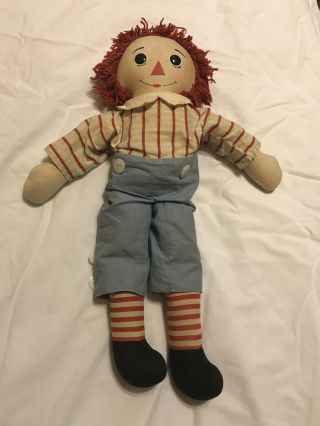 Vintage Knickerbocker Raggedy Andy Cloth Doll