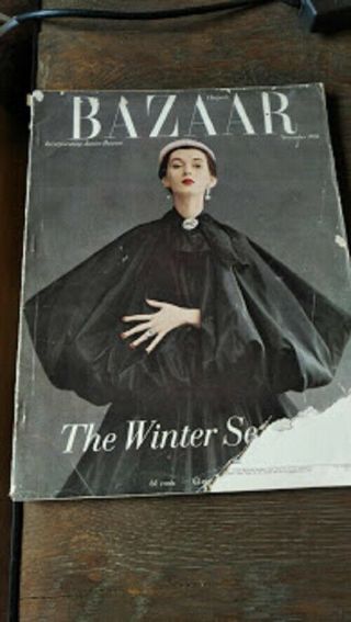Vintage Us Harpers Bazaar November 1950