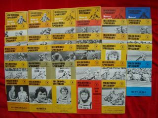 35 Vintage 1978 Mildenhall Speedway Programmes Joblot/ Bundle Signed/autographed