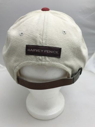 Harvey Penick Hat Red Khaki Embroidered Golf Trucker Baseball Vintage 3