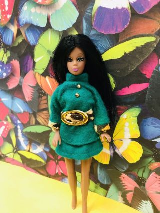 Dawn Pippa Vintage Clone Doll Fashion Only Green 2 - Piece Top/skirt Set