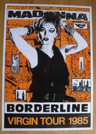 Madonna Vintage Poster Virgin Tour 1985