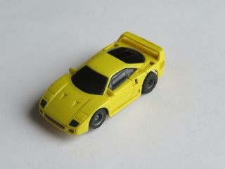 Vintage Tyco Slot Car Ferrari Yellow Runs Strong