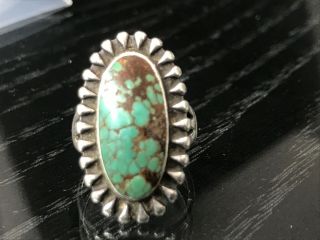 Vintage Bell Trading Company Sterling Silver and Turquoise Ring Size 5.  5 6