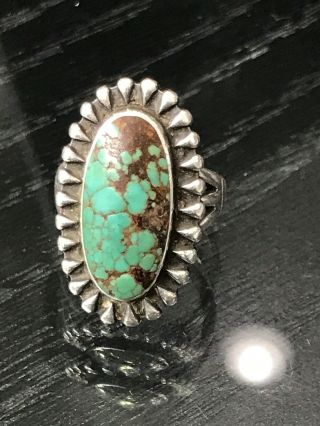 Vintage Bell Trading Company Sterling Silver and Turquoise Ring Size 5.  5 7