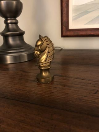 Chess Knight Gold Color 3.  25 In Made In Italy Vintage