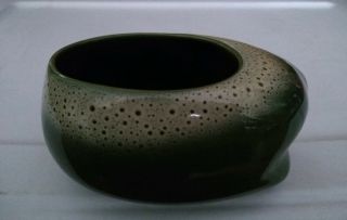 Vintage Tamac Pottery Perry Oklahoma Cup Mug Frosty Pine Green