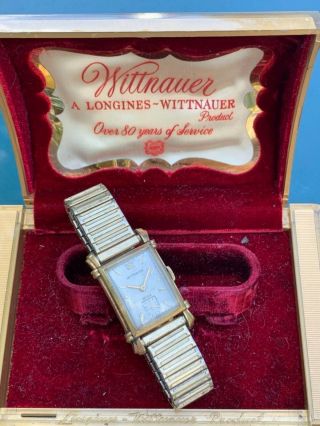 Vintage Wittnauer 10k Gold Filled 17 Jewels Revue Wrist Watch