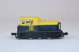 Vintage N Scale Bachmann Santa Fe Atsf 32 Yard Switcher Locomotive Model Train