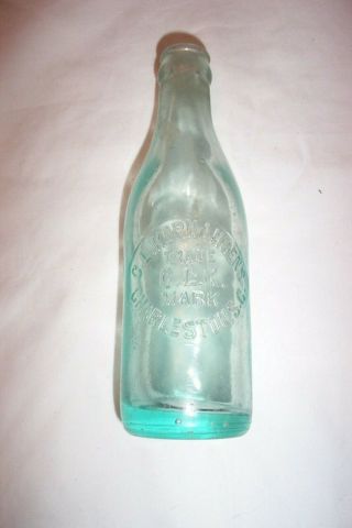 Vintage C.  L.  Kornahrens Slug Plate Charleston S.  C.  - Embossedglass Soda Bottle