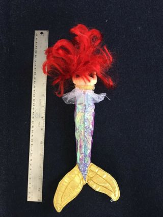 Vintage Little Mermaid royal Princess Ariel Doll with crown and 2 outfits 4