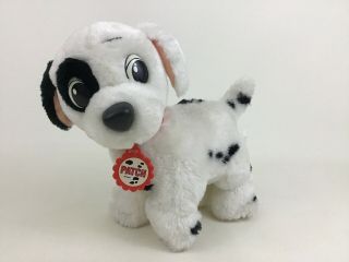 101 Dalmatians Patch Vintage 1991 Plush 12 " Puppy Dog With Red Collar Mattel