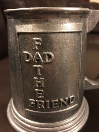 Vintage Wilton Pewter Armetale Mug FATHER,  DAD,  FRIEND 2