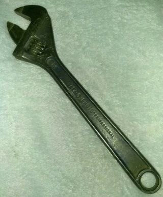 Proto Professional 712 - S 12 " Adjustable Crescent Wrench Vintage Usa