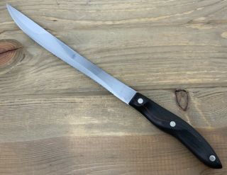 Vintage Cutco 1023 Carving Knife Serrated Slicer 8.  75 Inch Blade Usa Made