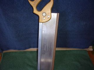 Vintage Sears Craftsman 16 " Kromedge 11 Tpi Satin Cut Miter Backsaw 9 - 36183 Usa