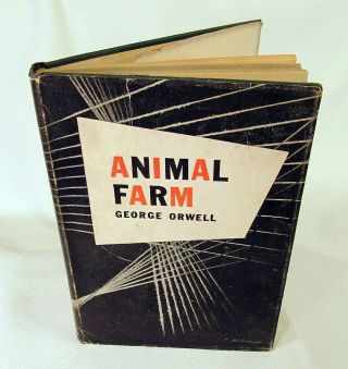 Vintage 1946 Animal Farm George Orwell First American Edition Hard Cvr Dust Jkt