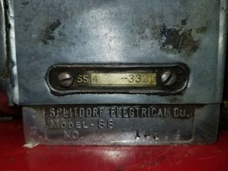 TWO VINTAGE SPLITDORF MODEL SS4 MAGNETOS FOR EARLY 4 CYLINDER ENGINES 6