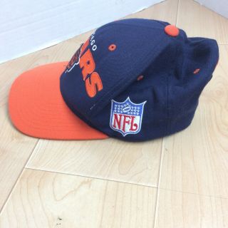 Mitchell and Ness NFL Chicago Bears Snapback Hat Vintage Blue Orange 2