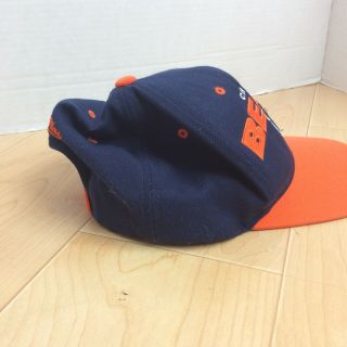 Mitchell and Ness NFL Chicago Bears Snapback Hat Vintage Blue Orange 4