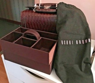 Bobbi Brown Vintage Faux Leather Makeup Travel Case