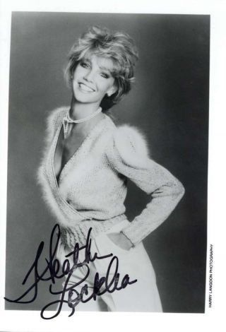 Heather Locklear Signed Autographed 4x6 Vintage C 1980s Photograph Beckett Bas