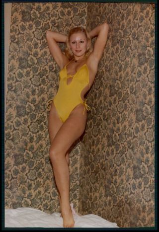 Pinup Pin Up Nude Model Girl Woman Vintage C1970 - 1990s Color Photo Ab24