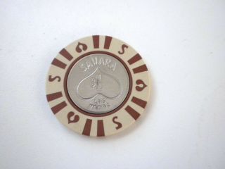 Vintage Sahara Hotel Las Vegas Nevada 1979 One Dollar Gaming Chip