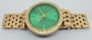 VINTAGE Women ' s MICHAEL KORS MK - 3552 Rose Gold Tone Quartz Wrist Watch 2