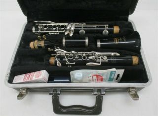 Bundy Selmer Usa Resonite Vintage Student Clarinet W/ Precision 3 Mp & Case