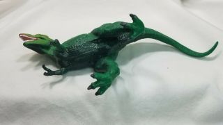 Vtg 1996 Safari Ltd Tyrannosaurus T - Rex Green Dinosaur Toy Figure 4 
