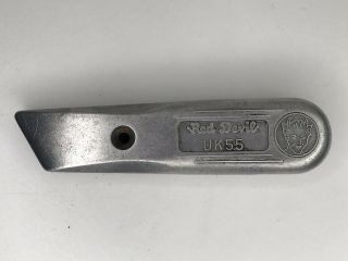 Vintage Red Devil Uk55 Utility Knife 5 1/4 " Box Cutter Aluminum