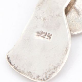 VTG Sterling Silver - Solid Kitty Cat Dangle Earrings - 3g 5