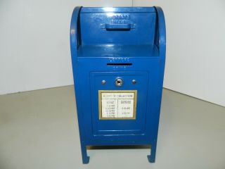 Usps Post Office Coin Bank Vintage Brumberger Mail Box Change Box Usa