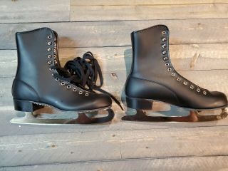 Vintage Ice Skates Size 6 Narrow black 2