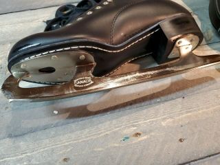 Vintage Ice Skates Size 6 Narrow black 4