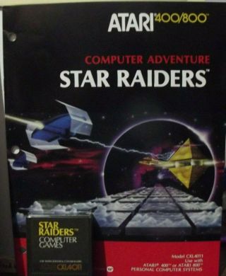 Atari Computer 400 800 XL XE Star Raiders CXL4011 Video Game System Vintage 2