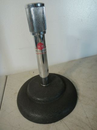 Atlas Vintage Microphone Stand Cast Iron Base As Seen