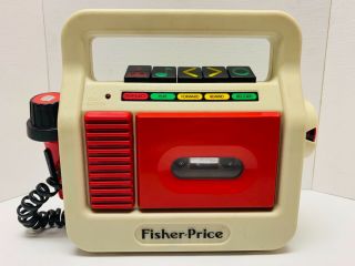 Vintage Fisher Price 80’s (3808) Cassette Tape Recorder Player.  -