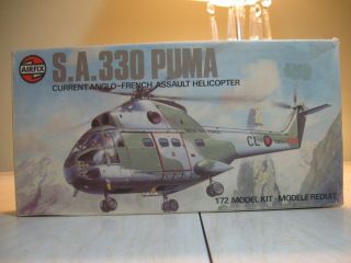 Vintage Airfix 1/72 S.  A.  330 Puma Helicopter 03021 - 6
