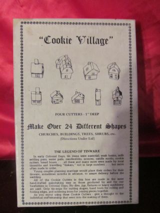 Vintage Cookie Village Christmas Cookie Cutters