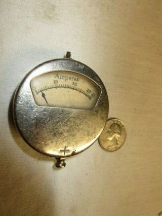 Vintage Ammeter Hand Held Tools Steampunk Electrical Measuring Meter