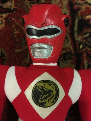 Vintage Mighty Morphin Power Rangers Plush Doll Pink And Red Ranger 1993 2