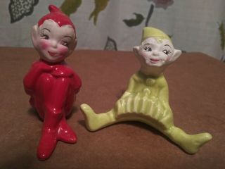 Vintage Pixie Elf Figurines - Gilner?