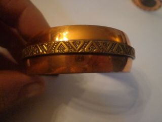 Vintage Solid Copper Cuff Bracelet Native Southwest