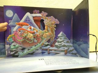 Hallmark The Night Before Christmas Pop Up Book Vintage 1988 Tie Cover 5