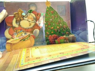 Hallmark The Night Before Christmas Pop Up Book Vintage 1988 Tie Cover 6