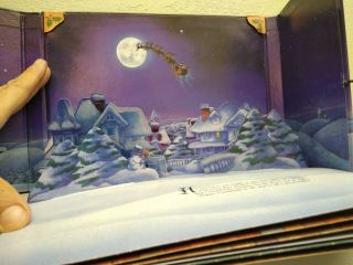 Hallmark The Night Before Christmas Pop Up Book Vintage 1988 Tie Cover 8